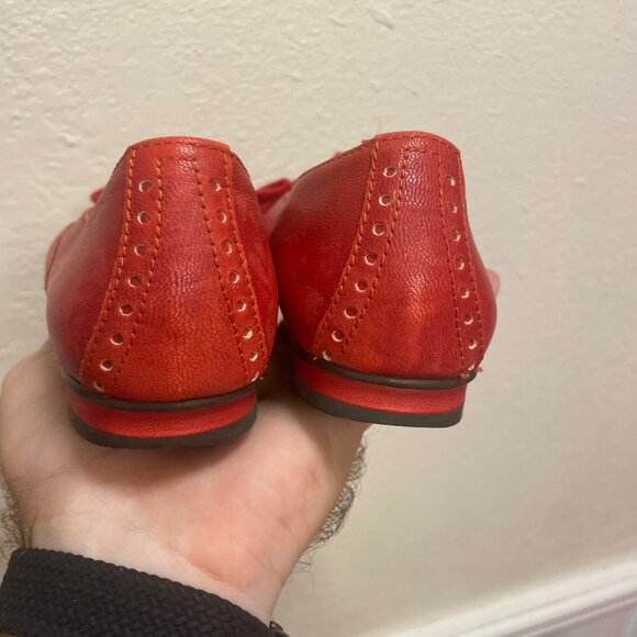 Lucky Penny Red Loafer Shoes - Picture 3 of 6